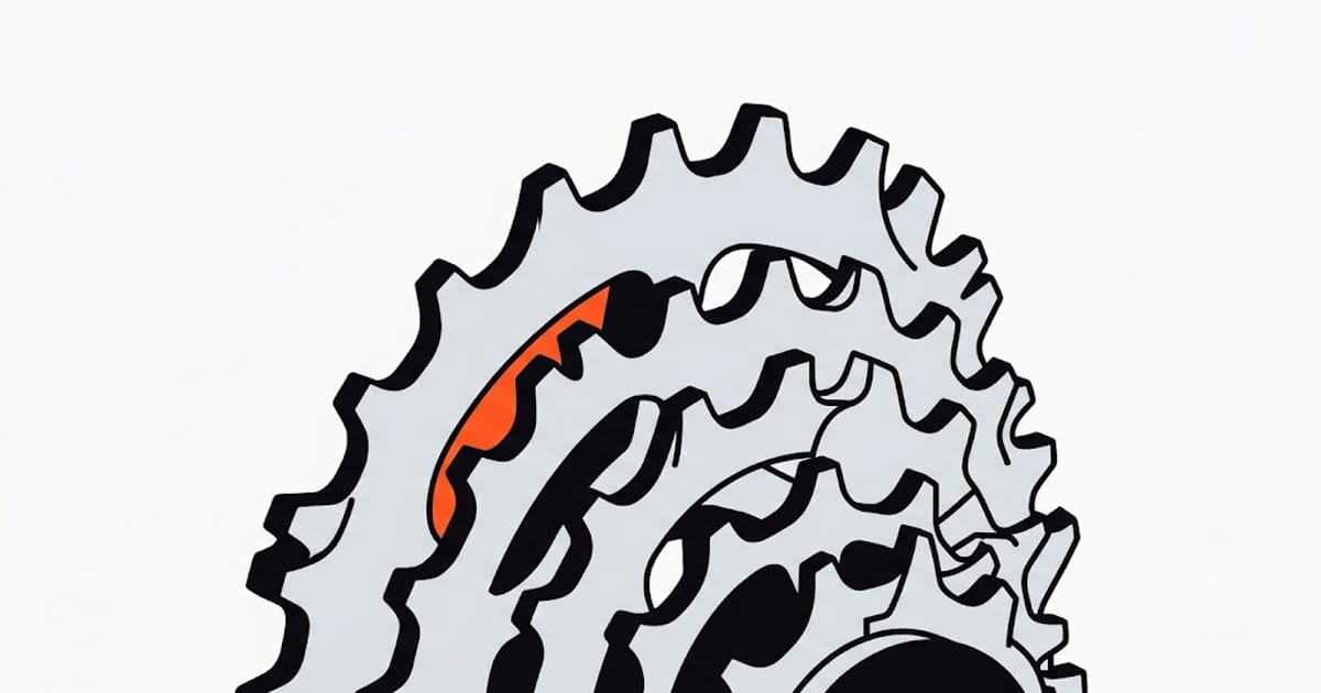 Worn cassette sprocket with hooked teeth